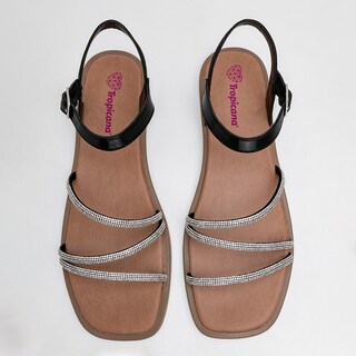 Foto 3 | Sandalias Tropicana Negras para Mujer