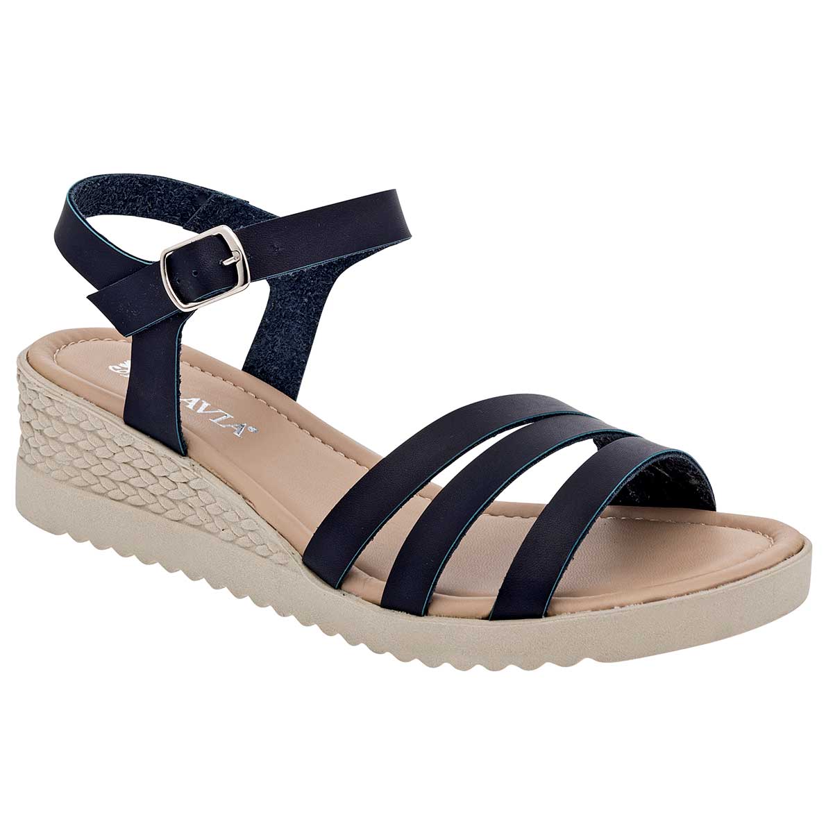Foto 2 pulgar | Sandalias para Mujer Pravia Azul Marino