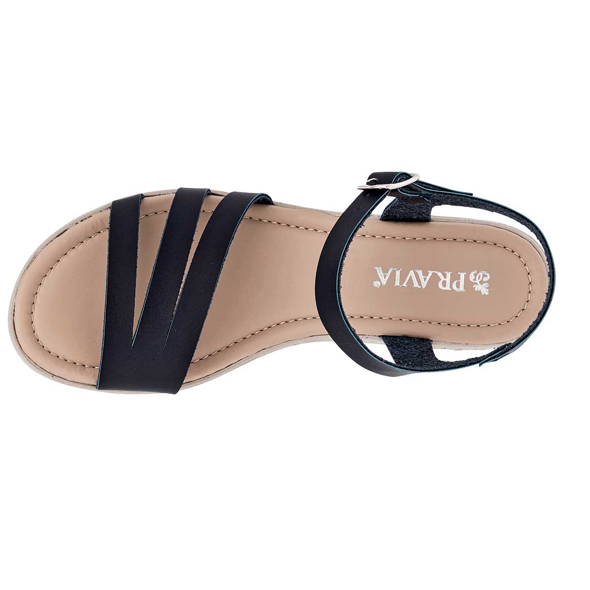 Foto 3 pulgar | Sandalias para Mujer Pravia Azul Marino