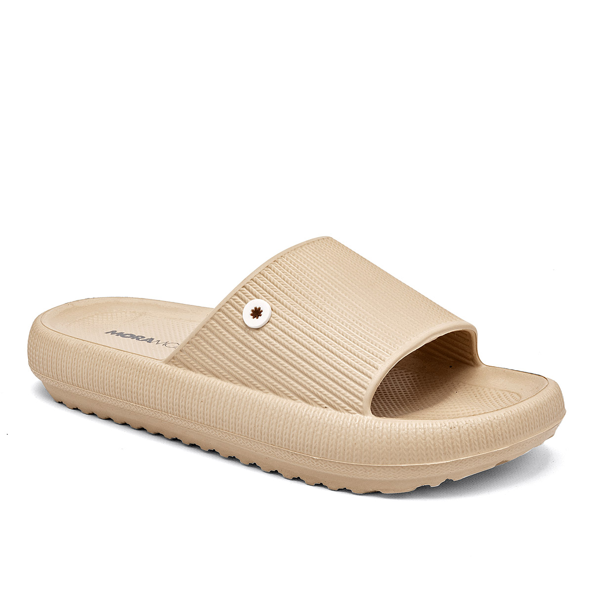 Foto 2 pulgar | Sandalias Moramora Beiges para Mujer