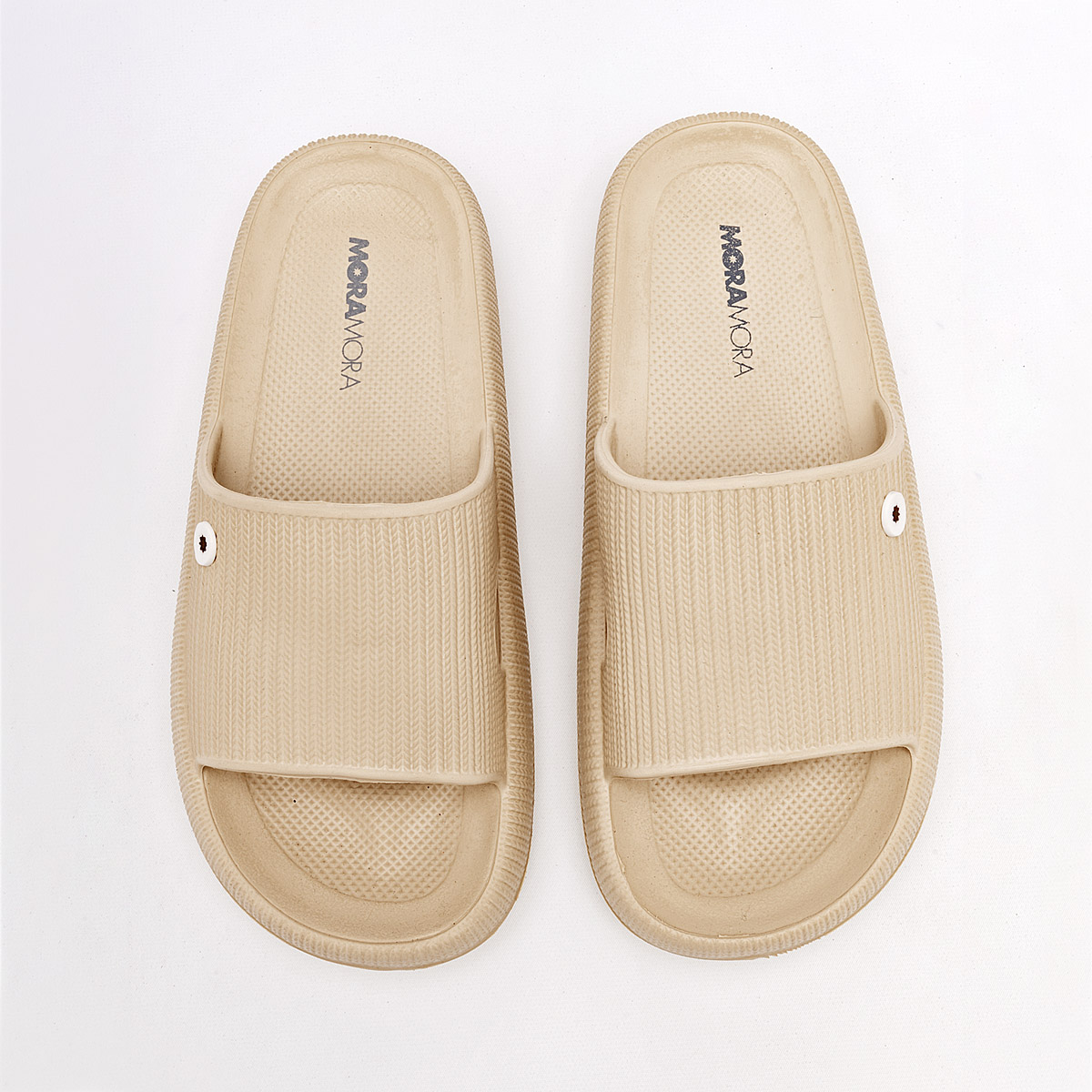 Foto 4 pulgar | Sandalias Moramora Beiges para Mujer