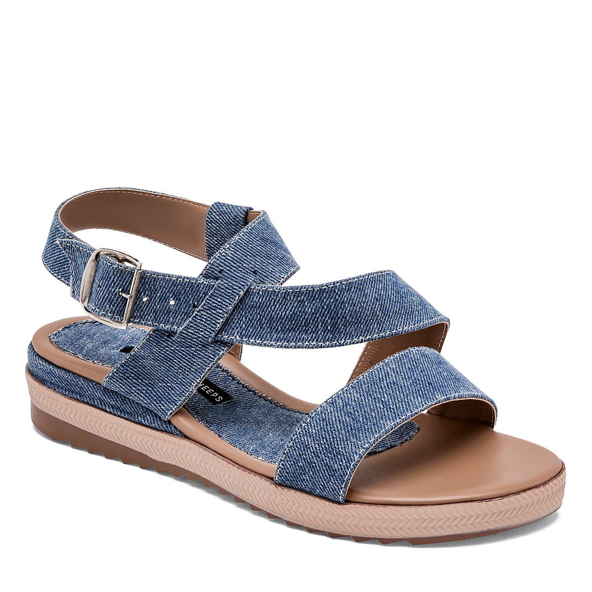 Sandalia Lambers & Sheeps Azul Código 125337-e para Mujer