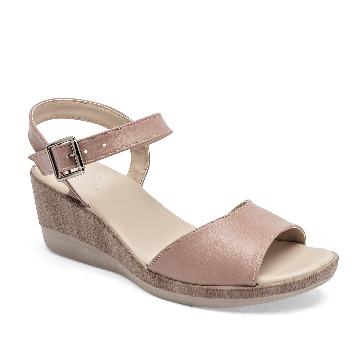 Sandalia Rojo Cereza Beige para Mujer