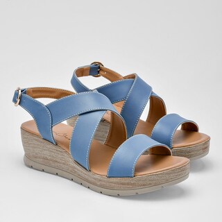 Foto 2 | Been Class Sandalia Para Mujer Azul, Código 124793-e