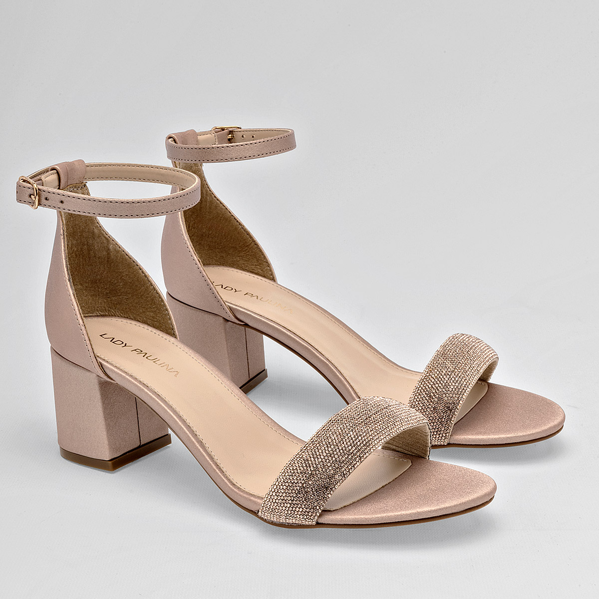 Foto 2 | Zapatillas De Fiesta Lady Paulina Beige Código 125326-e para Mujer