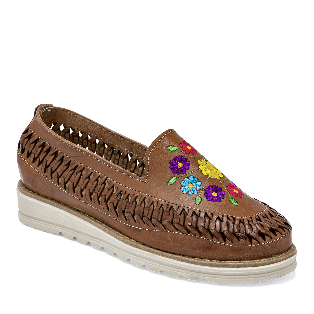 Foto 1 | Sandalia para Mujer Mora Tierra Camel 126107-e
