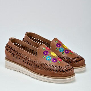 Foto 2 | Sandalia para Mujer Mora Tierra Camel 126107-e