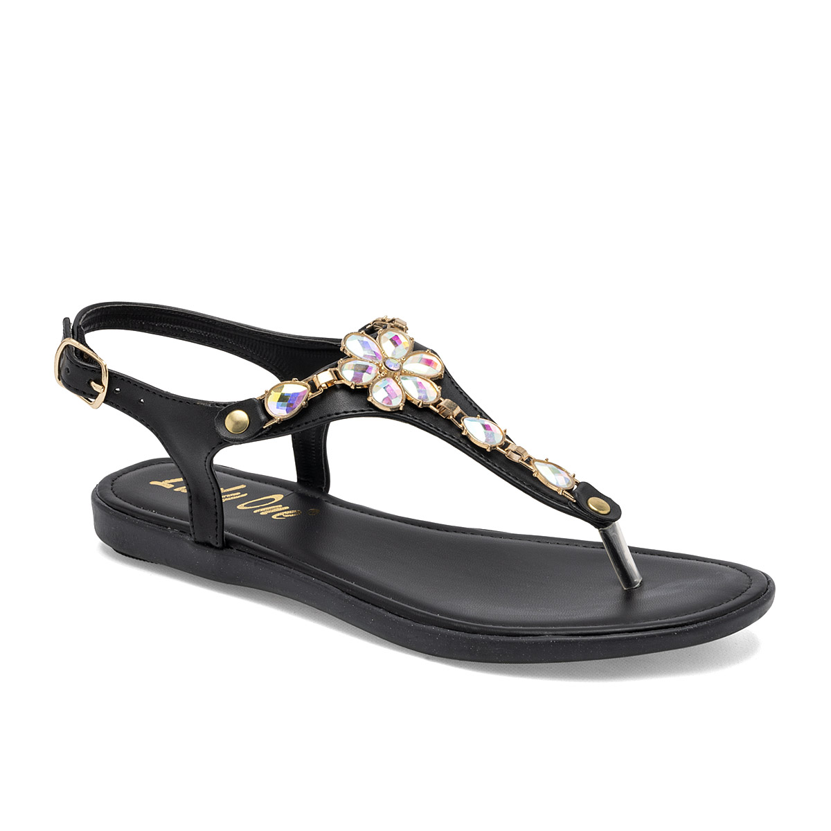 Foto 2 pulgar | Sandalia para Mujer Lady One Negra 126339-e