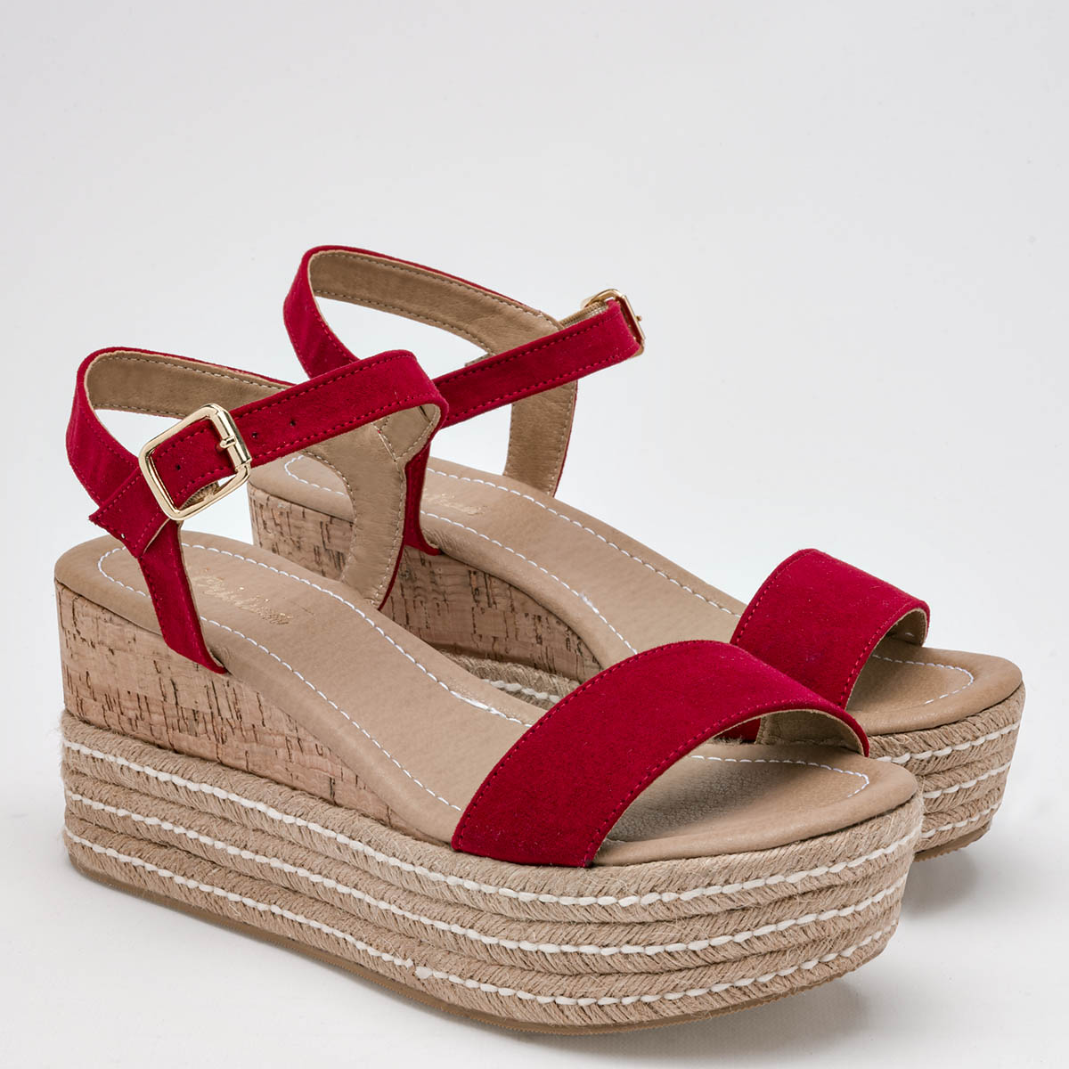 Foto 3 pulgar | Sandalias D'cristian 125023-e Rojas para Mujer