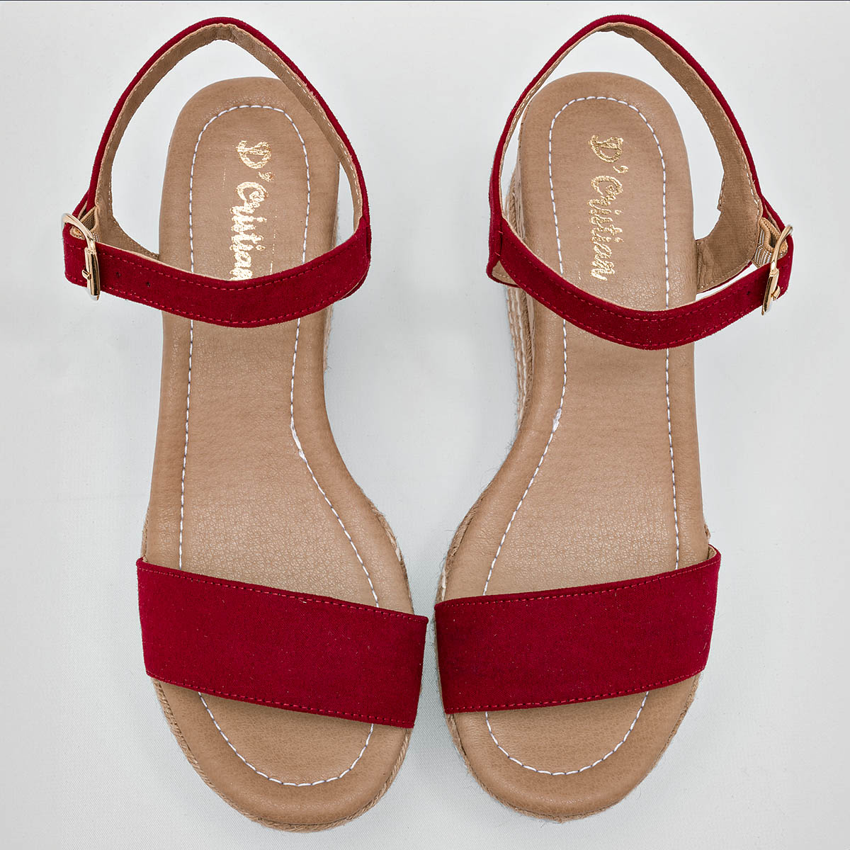 Foto 4 pulgar | Sandalias D'cristian 125023-e Rojas para Mujer