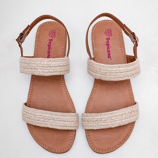 Foto 3 | Sandalia Tropicana Beige Camel Código 125870-e Para Mujer