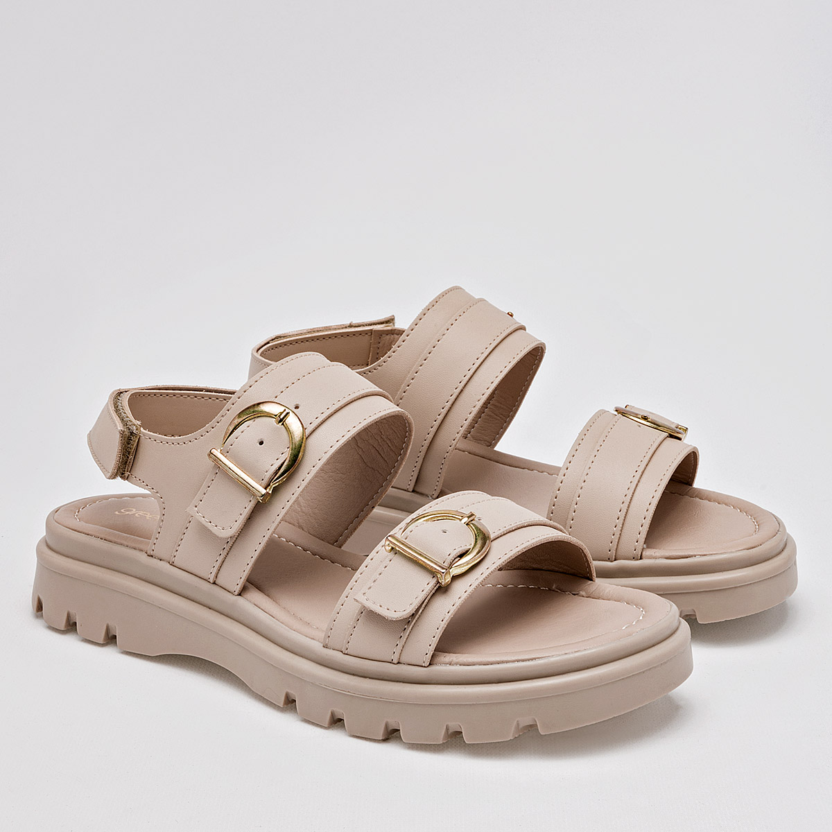 Foto 3 pulgar | Sandalias Green Love 125217-e Beige para Mujer