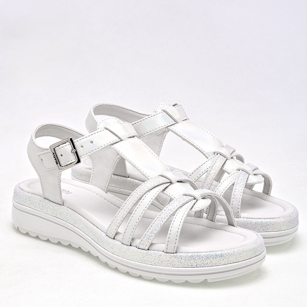 Foto 3 pulgar | Sandalia Yuyin Blanca para Mujer