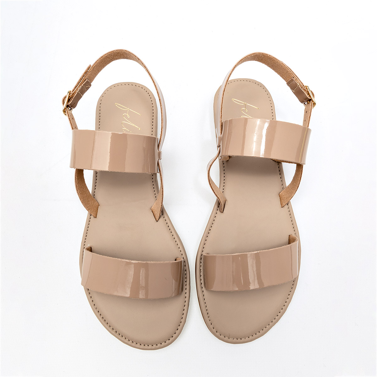 Foto 4 pulgar | Sandalias Felisa Villalobos 126286-e Beige para Mujer