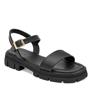Foto 1 | Sandalia Top Moda Negra para Mujer