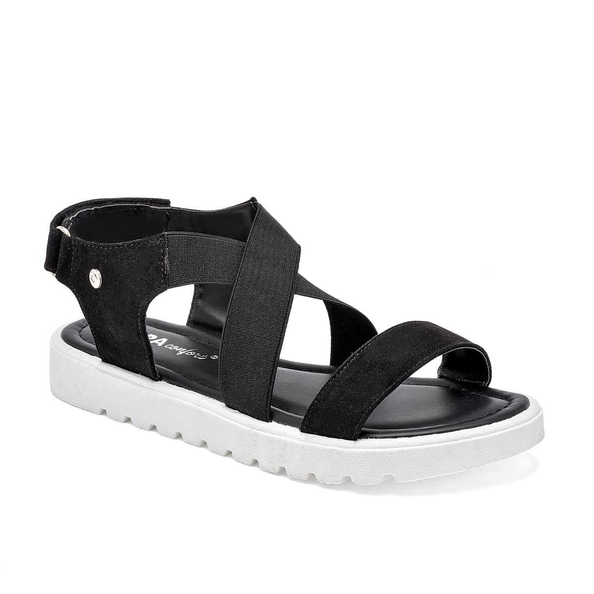 Foto 2 pulgar | Sandalias Mora Confort Negras para Mujer