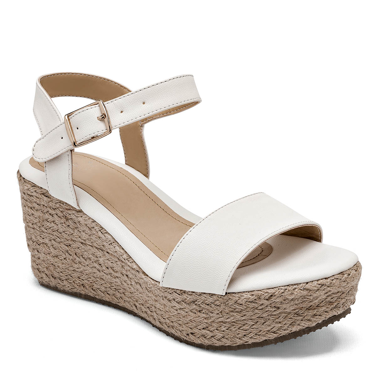 Foto 2 pulgar | Sandalias First Avenue 125157-e Blancas para Mujer