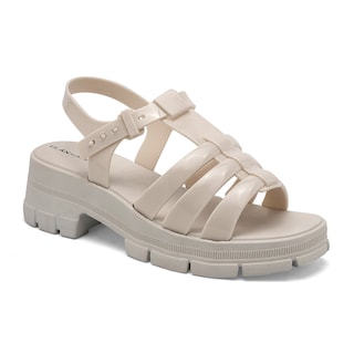 Foto 1 | Sandalia para Mujer Top Moda Latte 125837-e