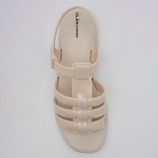 Foto 2 | Sandalia para Mujer Top Moda Latte 125837-e