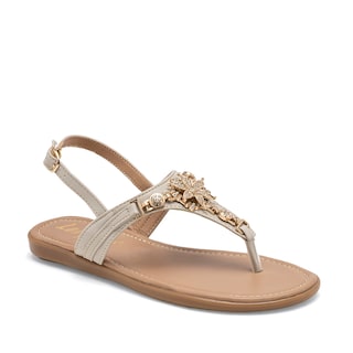 Foto 1 | Sandalia para Mujer Lady One Beige 112395-1