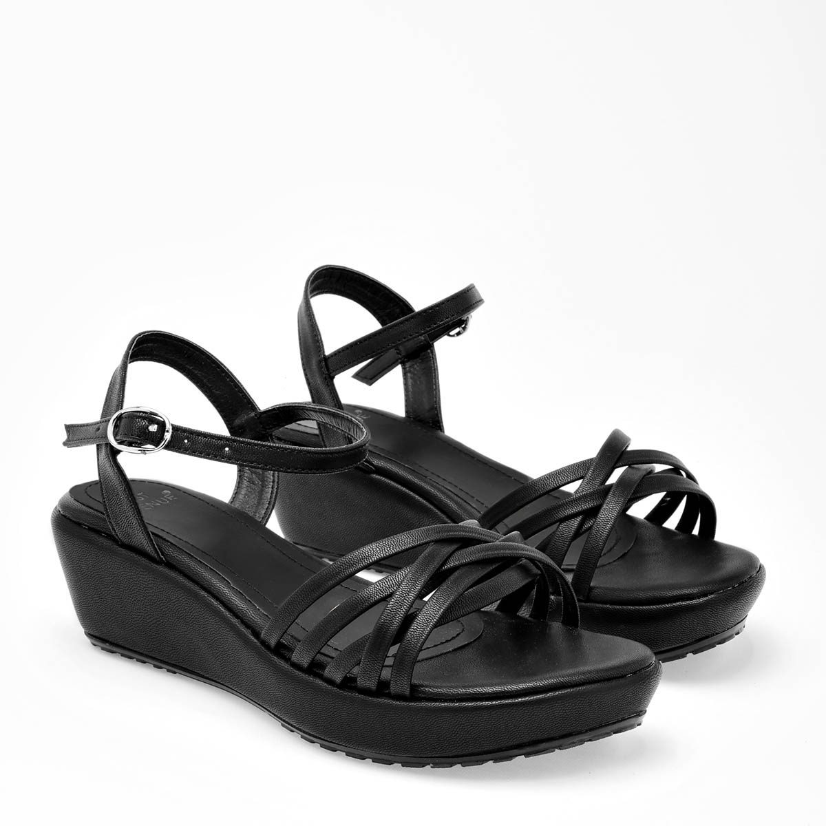 Foto 3 pulgar | Sandalias First Avenue 125158-e Negras para Mujer