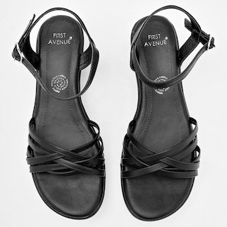 Foto 3 | Sandalias First Avenue 125158-e Negras para Mujer