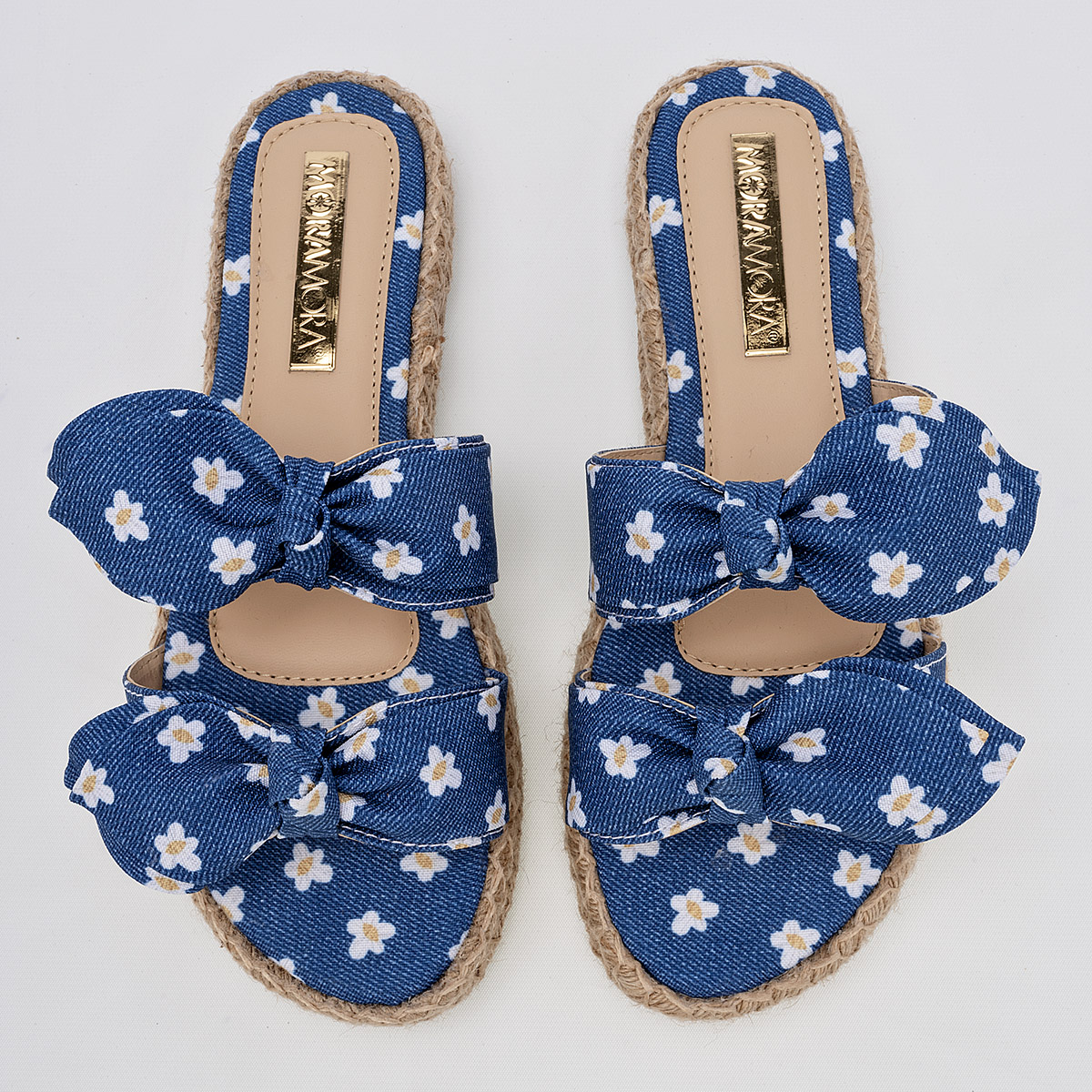 Foto 3 | Sandalia para Mujer Moramora Azul 125544-e