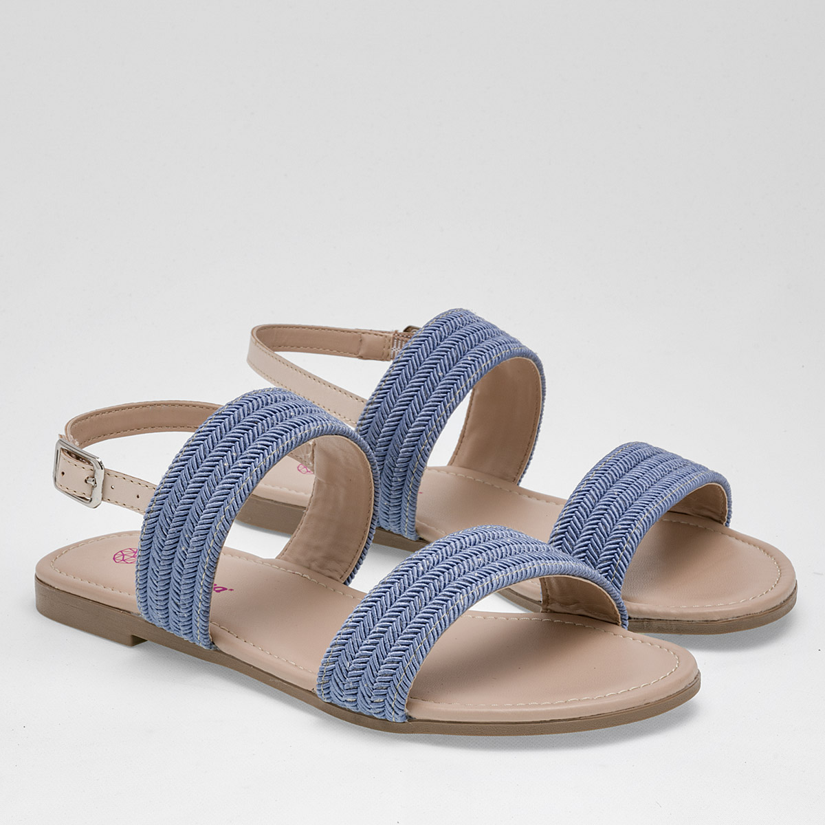 Foto 3 pulgar | Sandalias Tropicana Azul Beige para Mujer
