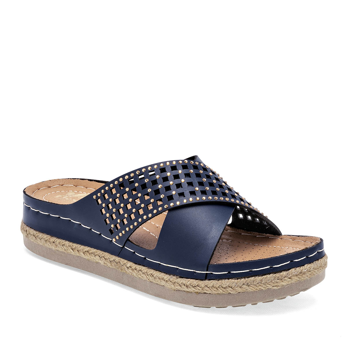 Sandalias para Mujer Flexmas Azul Marino