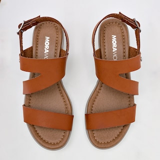 Foto 3 | Sandalias Moramora Camel para Mujer Camel