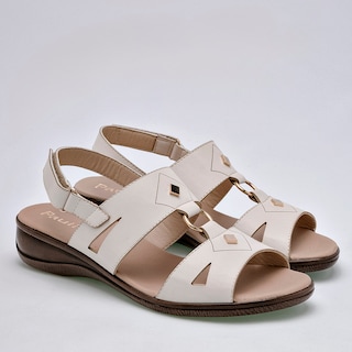 Foto 2 | Sandalias Paulie 126481-e Beige para Mujer