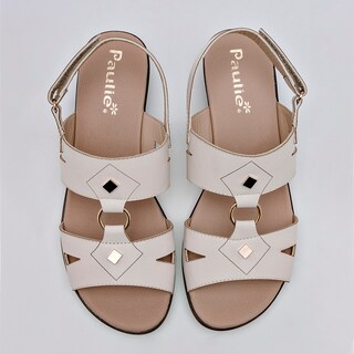 Foto 3 | Sandalias Paulie 126481-e Beige para Mujer