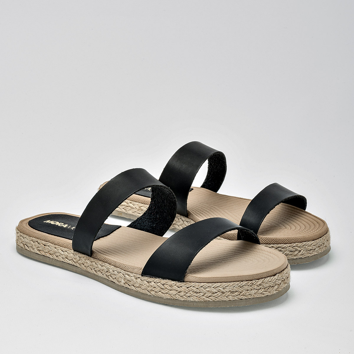 Foto 3 pulgar | Sandalias MoraMora Negras para Mujer