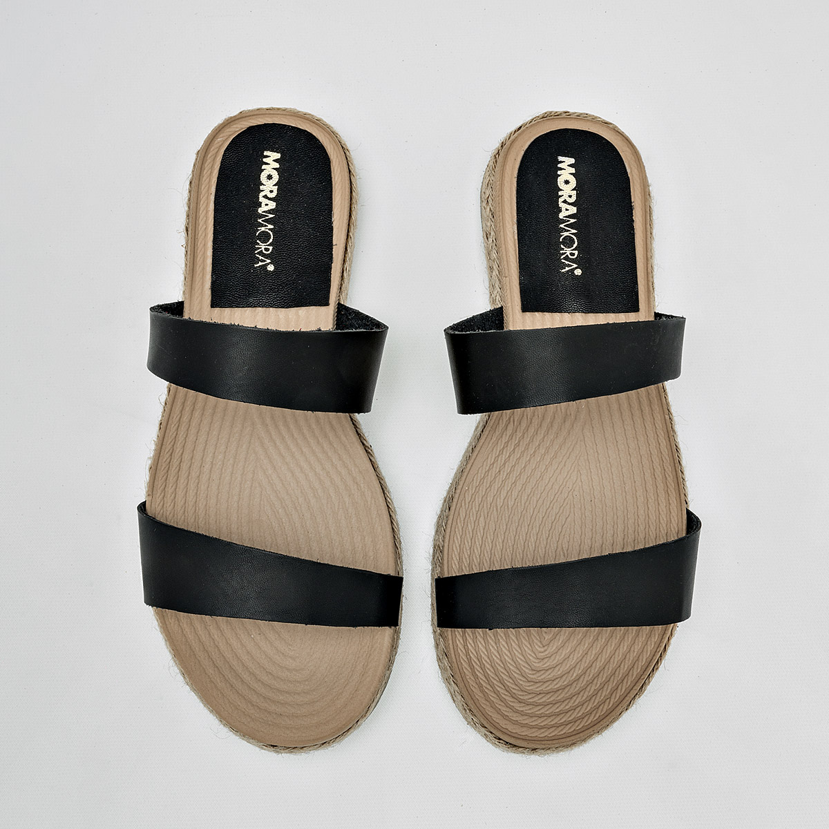 Foto 4 pulgar | Sandalias MoraMora Negras para Mujer
