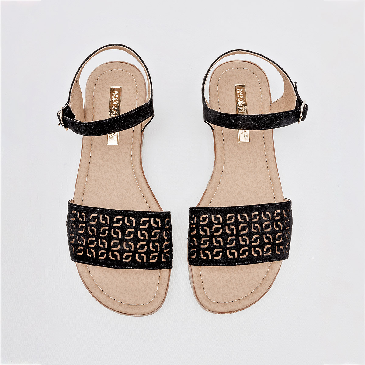 Foto 4 pulgar | Sandalia Moramora Negro Código 126385-e Para Mujer