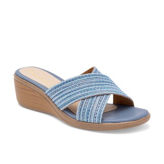 Foto 1 | Sandalias Confort Paulie Azules para Mujer