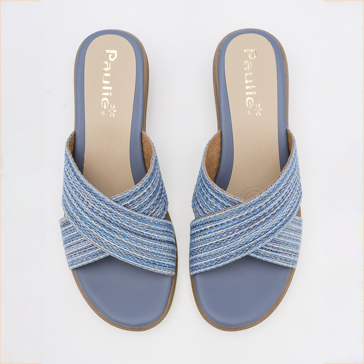 Foto 4 pulgar | Sandalias Confort Paulie Azules para Mujer