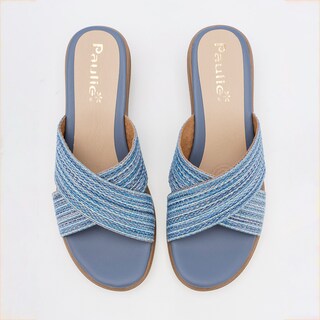 Foto 3 | Sandalias Confort Paulie Azules para Mujer