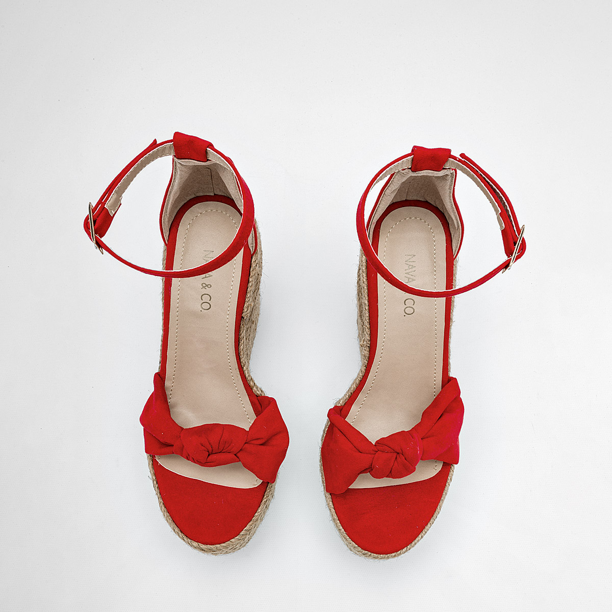 Foto 3 | Sandalias de Tacón Nava & Co Rojas para Mujer