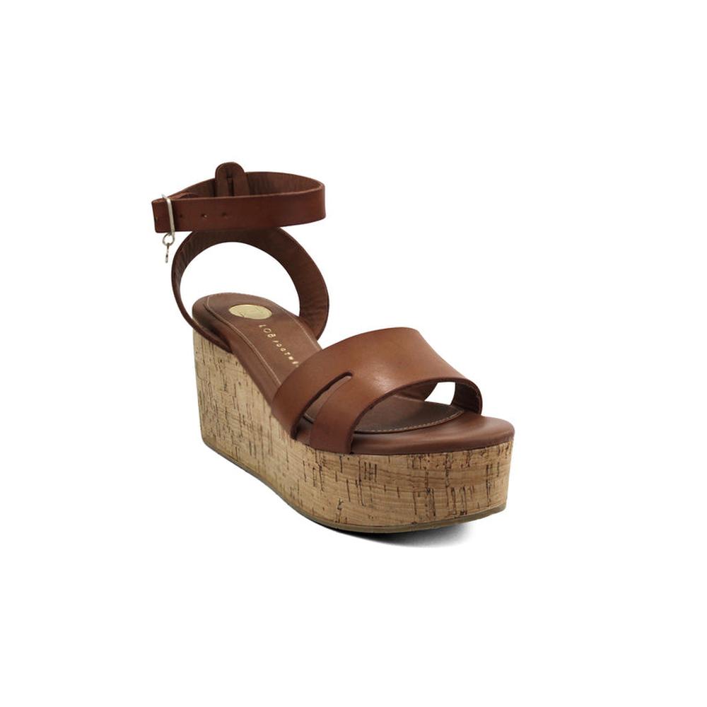 Sandalias Tipo Cuña Lob Footwear Azteca Cafés para Mujer