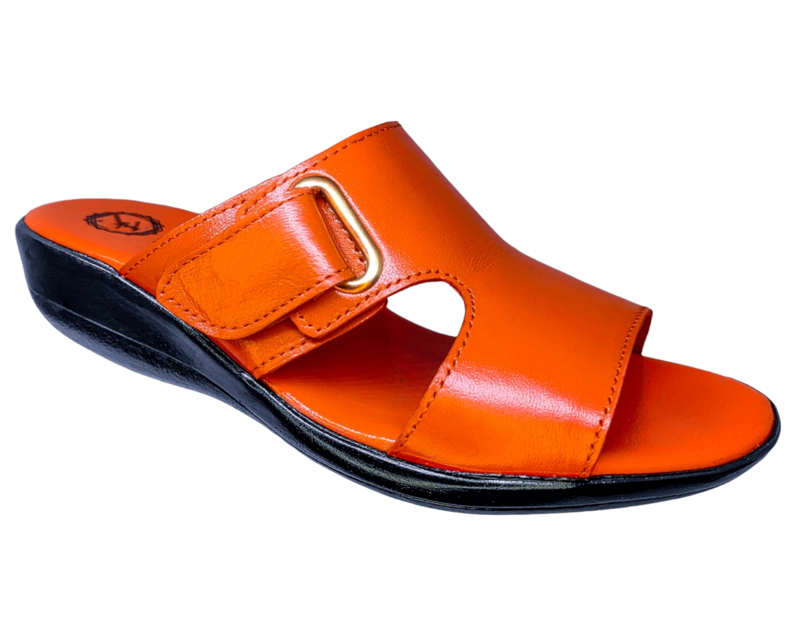 Foto 2 pulgar | Sandalias Enco Footwear en Piel de Cabra Naranja para Mujer