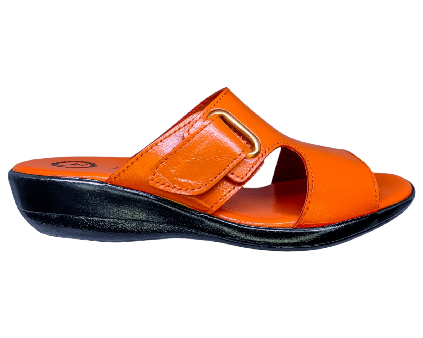 Foto 6 pulgar | Sandalias Enco Footwear en Piel de Cabra Naranja para Mujer