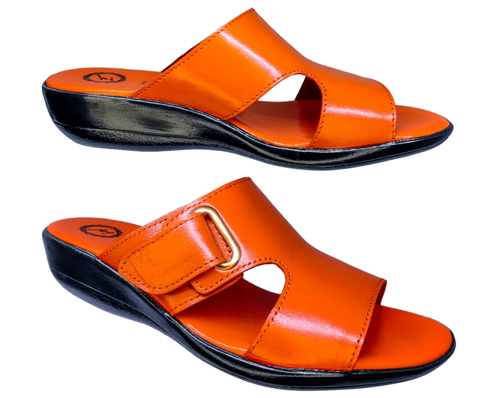 Foto 7 pulgar | Sandalias Enco Footwear en Piel de Cabra Naranja para Mujer