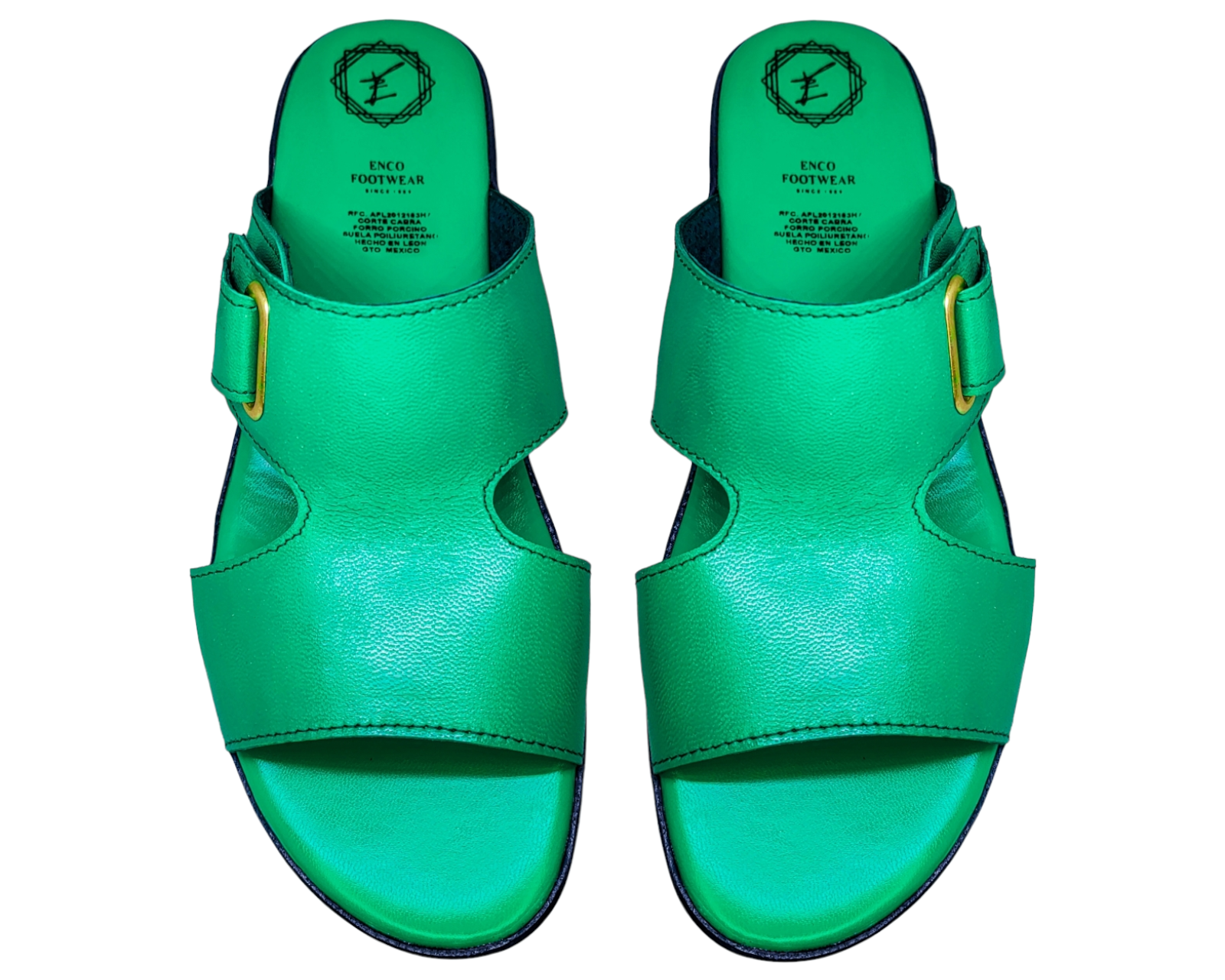 Foto 8 pulgar | Sandalias Enco Footwear Verdes para Mujer