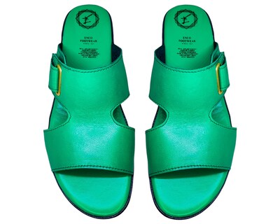 Foto 7 | Sandalias Enco Footwear Verdes para Mujer