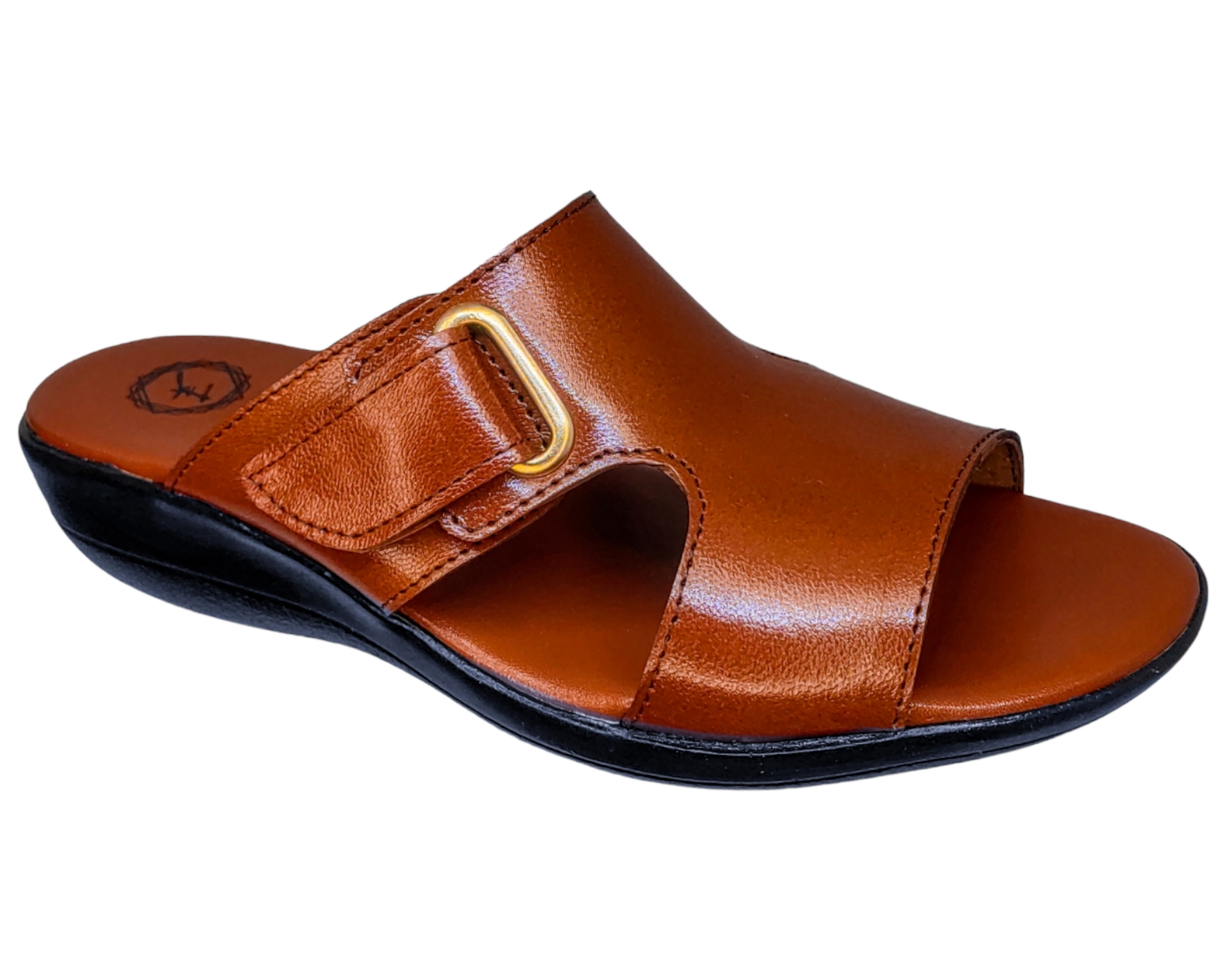 Sandalias Enco Footwear en Piel de Cabra Cognac para Mujer