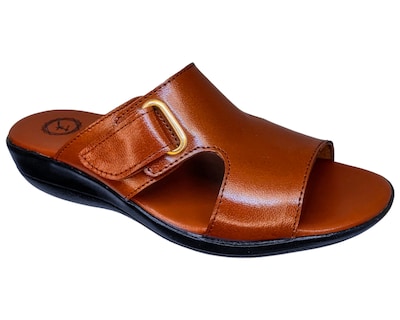 Foto 1 | Sandalias Enco Footwear en Piel de Cabra Cognac para Mujer