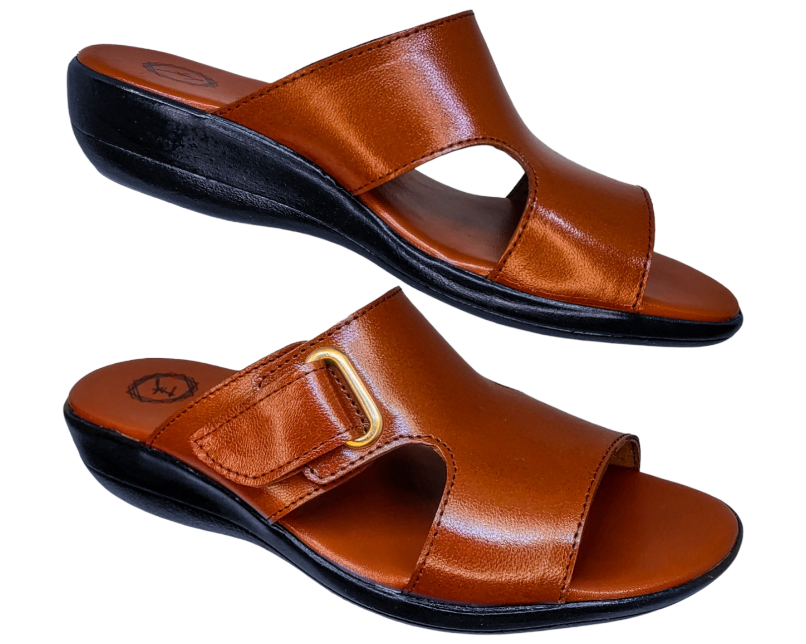 Foto 3 pulgar | Sandalias Enco Footwear en Piel de Cabra Cognac para Mujer