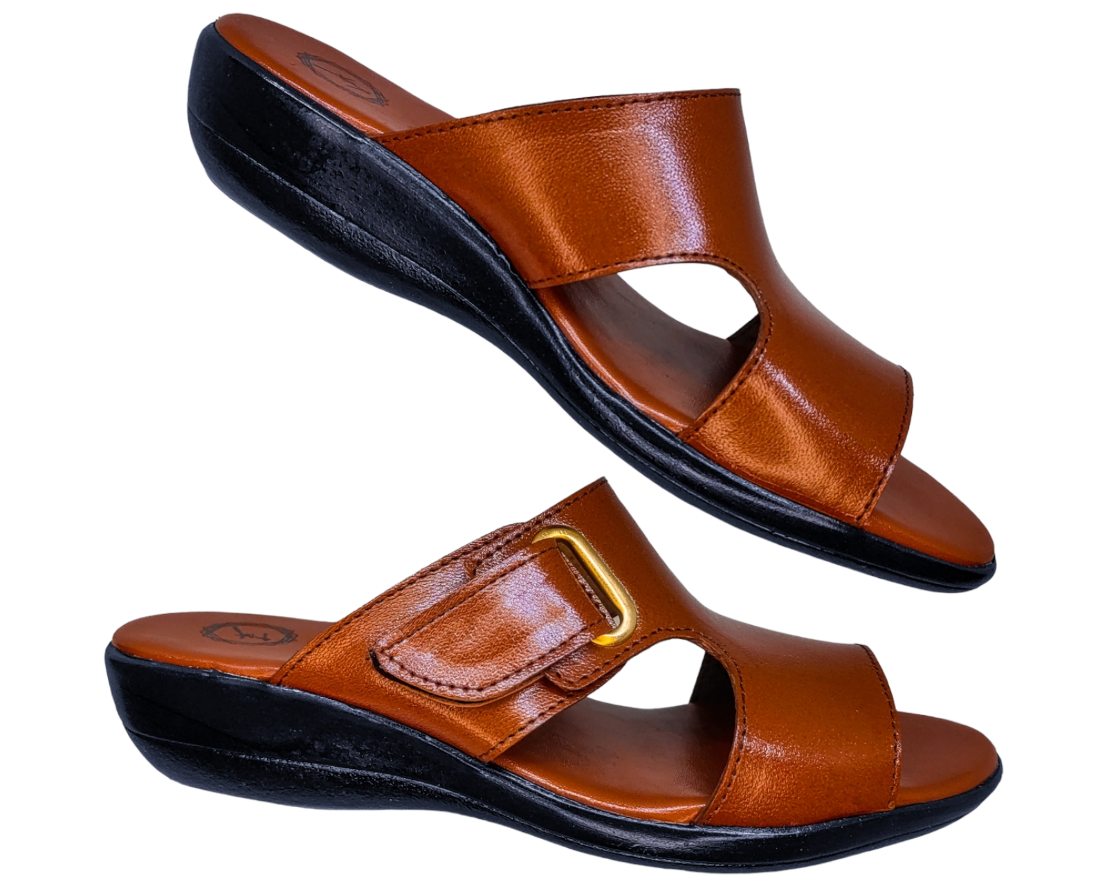Foto 5 pulgar | Sandalias Enco Footwear en Piel de Cabra Cognac para Mujer