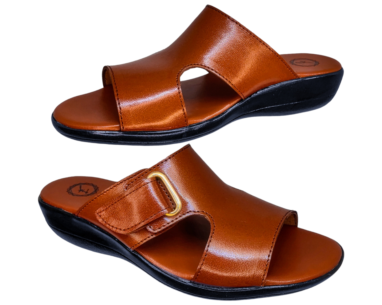 Foto 6 pulgar | Sandalias Enco Footwear en Piel de Cabra Cognac para Mujer